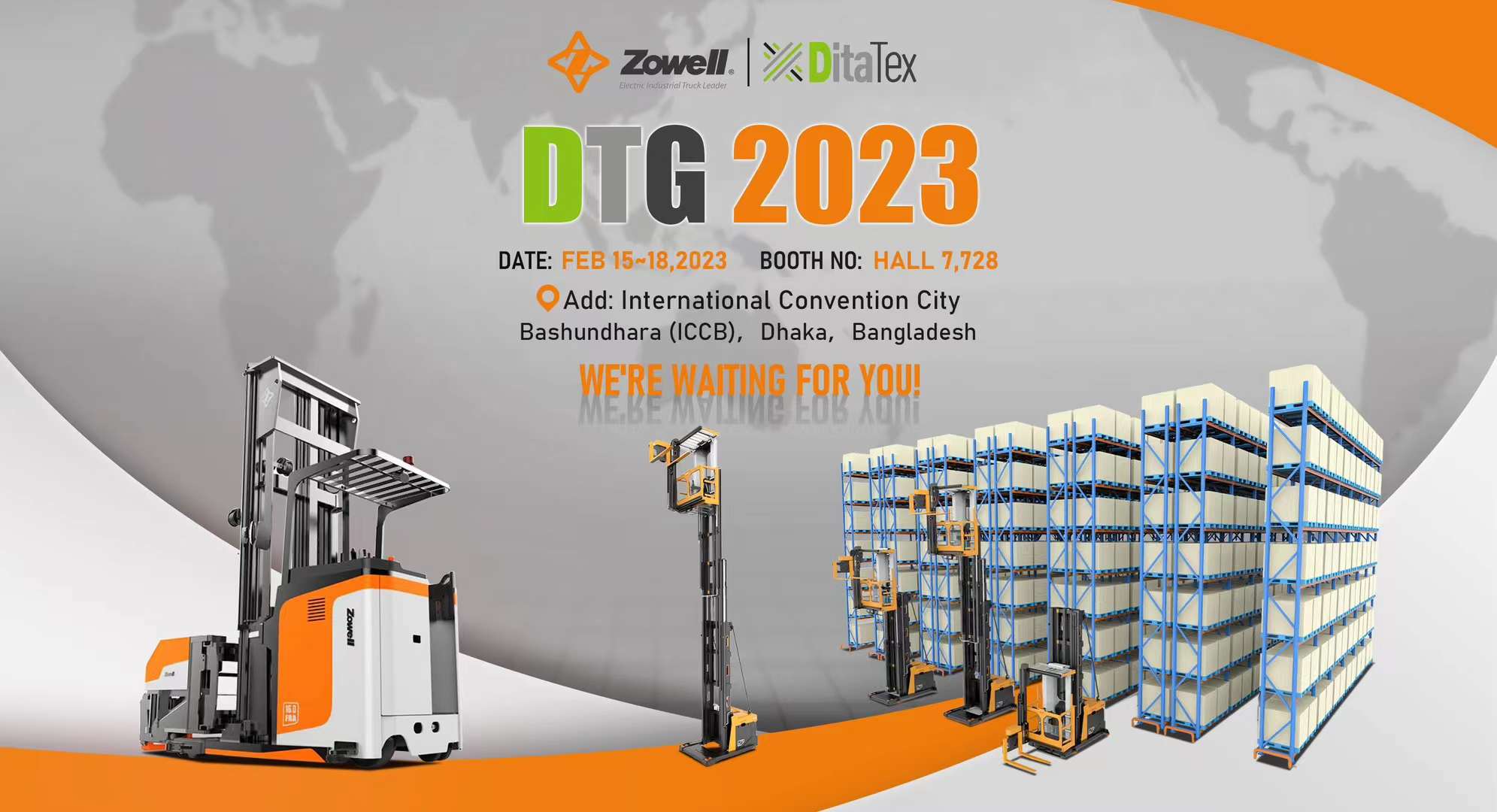 นิทรรศการ DTG 2023: Zowell และ DitaTex ที่ International Convention City Bashundhara (ICCB) ในบังคลาเทศ